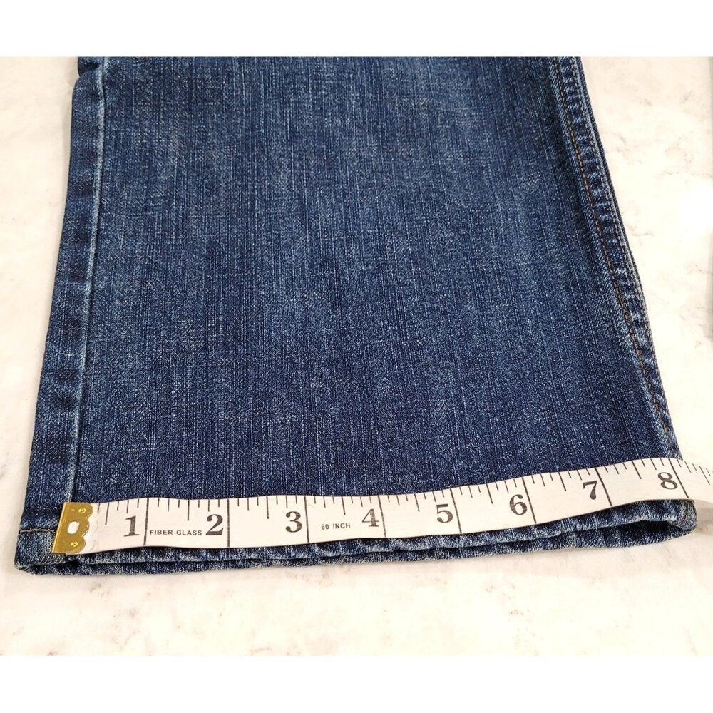Mens Wrangler Relaxed Straight Fit Blue Denim Jeans Size 34 X 30 - Picture 9 of 9